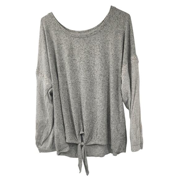 C Est 1946 Gray Tie Hem Sweater Womens Size Extra Large XL - Picture 1 of 4